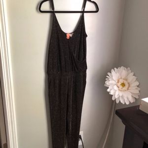 Black Glitter Jumpsuit